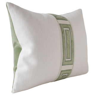 Ryan Studio Giorgio Ingot Tape (Raven) cream Linen/ Green Velvet Pillow