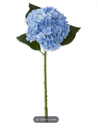 20" Blue Real Touch Hydrangea Spray
