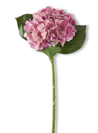 20" Dark Pink Real Touch Hydrangea Spray