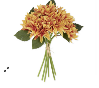 12" Dark Yellow Dahlia Bundle