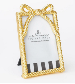 Gold Bow 4x6 Picture Frame