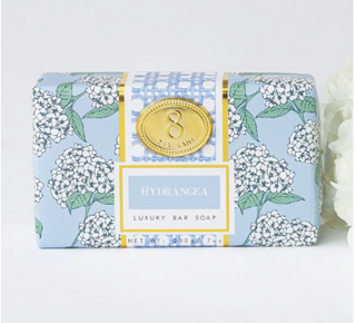 Hydrangea Wrapped Bar Soap