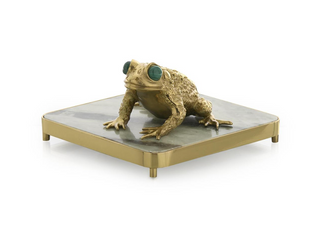 Brass Frog Napkin Holder