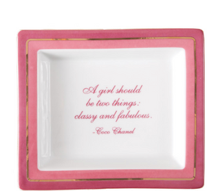 A Girl Should Be Classy and Fabulous Tray in Gift Box