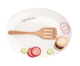 Burger Grill Platter Set -