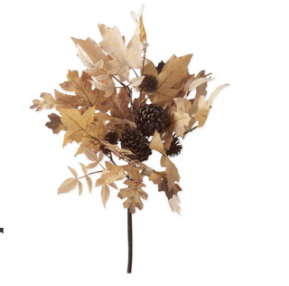 Maple Leaf Bush w/Pinecones 21"