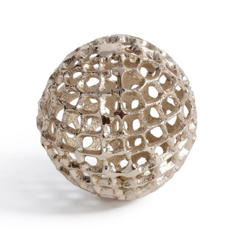 Gold decorative alloy Orb 4"