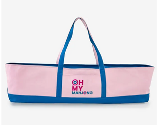 Pink Mat Mahjong Storage Bag