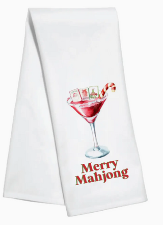 Merry Mahjong Kitchen Towel