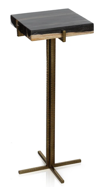 Fortaleza Petrified Wood Cocktail Table - Square