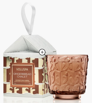Voluspa Gingerbread Chalet Boxed Candle Ornament