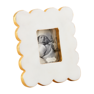 Rectangular Scallop Marble Frame