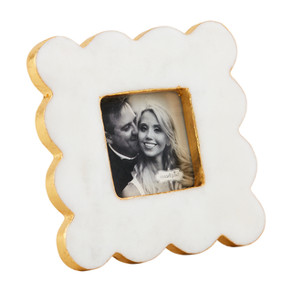 Square Scallop Marble Frame